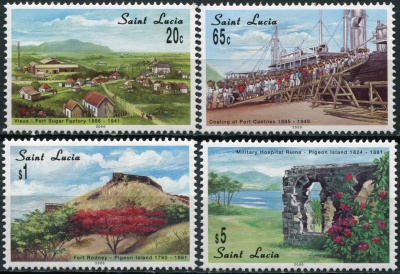 Сент-Люсия. 2000. История Сент-Люсии (Серия. MNH OG)