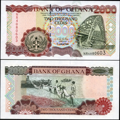 Гана. 2000 седи (Unc) 2003