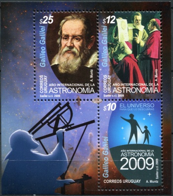 Уругвай. 2009. Международный год Астрономии (Блок. MNH OG)