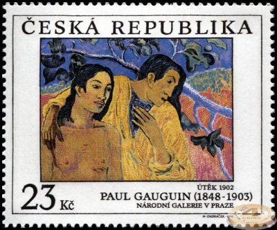 Чехия. 1998. Побег. 1902. Поль Гоген [1848-1903] (Почтовая марка. MNH OG)