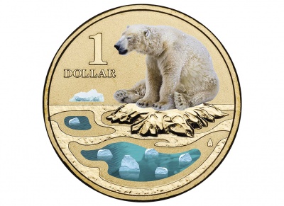 Австралия. 1 доллар. 2013 (Frosted Unc. Эмаль. Карточка)