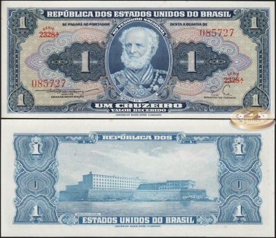 Бразилия. 1 крузейро (Unc) 1955