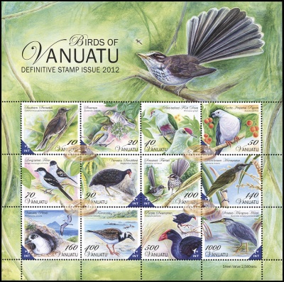 Вануату. 2012. Птицы Вануату (Блок. MNH OG)
