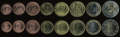 Люксембург. Набор евро (8 монет. 2 биметалла) 2006