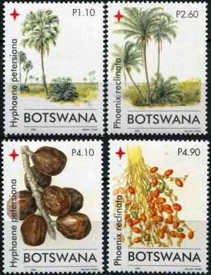 Ботсвана. 2006. Пальмы и их плоды (Серия. MNH OG)