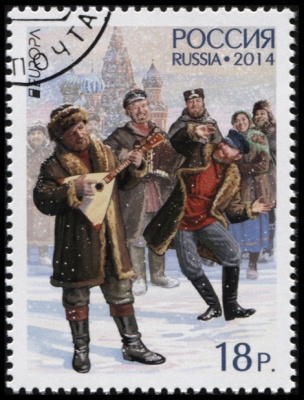 Россия. 2014. Музыкальные инструменты (Почтовая марка. CTO Гашеная)