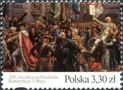 Польша. 2021. 230-я годовщина Конституции 3 мая (Почтовая марка. MNH OG)