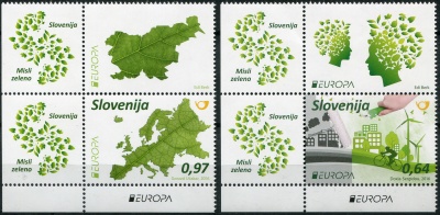 Словения. 2016. Думай как Зеленый. Защита природы в Европе (Серия. MNH OG)
