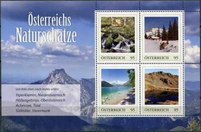 Австрия. 2023. Природные сокровища Австрии (Почтовый блок. MNH OG)