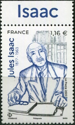 Франция. 2023. Жюль Исаак, историк (I) (Почтовая марка. MNH OG)