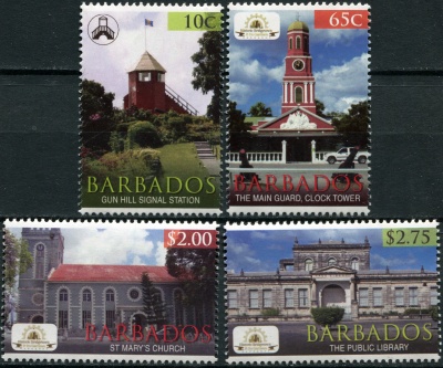 Барбадос. 2012. Памятники архитектуры в Бриджтауне (Серия. MNH OG)