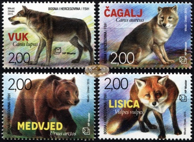 Босния и Герцеговина. 2015. Фауна 2015 (Серия. MNH OG)