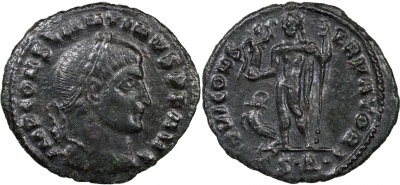 Римская Империя. Константин I Великий. Демифоллис. aXF бронза 306-337