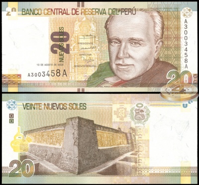 Перу. 20 новых солей (Unc) 2009