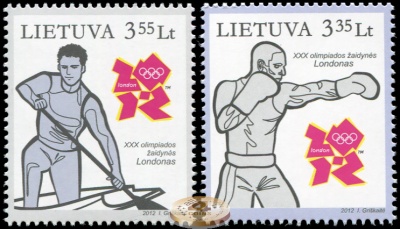Литва. 2012. XXX Летние Олимпийские игры в Лондоне (Серия Почтовых марок. MNH OG)