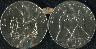 Самоа. 1 тала. 1974 (Unc)