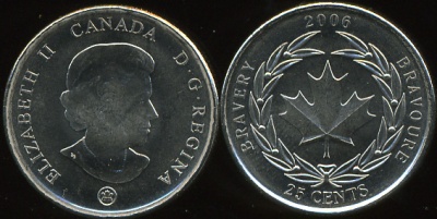 Канада. 25 центов. 2006 (Unc)