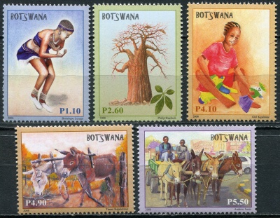 Ботсвана. 2008. Художники в Ботсване (Серия Почтовых марок. MNH OG)