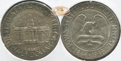 США. 1/2 доллара. 1946 (Unc. Серебро)