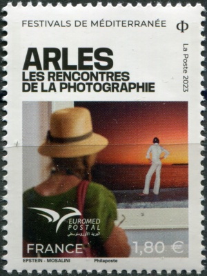 Франция. 2023. Фестиваль "Встречи с фотографией", Арль (Почтовая марка. MNH OG)