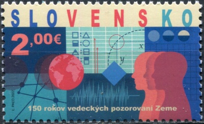 Словакия. 2022. 150-летие научных наблюдений Земли (Почтовая марка. MNH OG)