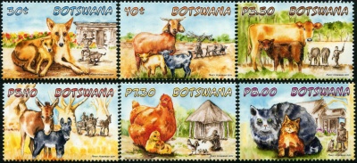 Ботсвана. 2014. Домашние животные Ботсваны (Серия Почтовых марок. MNH OG)