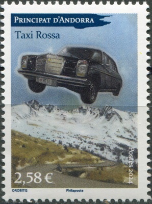 Андорра Французская. 2024. Такси Росса (Почтовая марка. MNH OG)