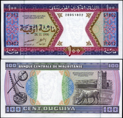 Мавритания. 100 угий (Unc) 1996