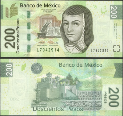 Мексика. 200 песо (Unc) 2010