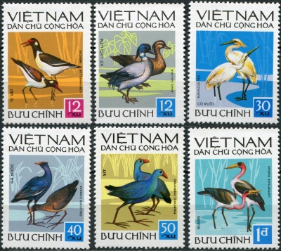 Вьетнам. 1972. Эндемичные птицы (Серия. MNH OG)