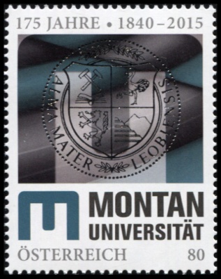 Австрия. 2015. 175 лет Университету Леобена (Почтовая марка. MNH OG)