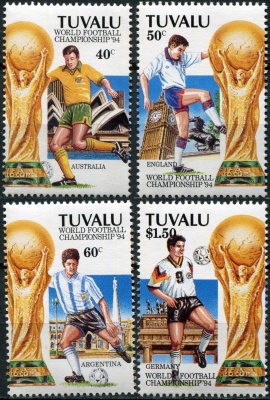 Тувалу. 1994. Кубок мира по футболу, США (Серия. MNH OG)