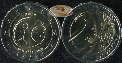 Мальта. 2 евро. 2009 (Unc. Биметалл)