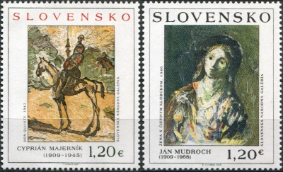 Словакия. 2009. Произведения искусства: картины (Серия. MNH OG)