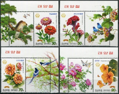 КНДР. 2013. Садовые цветы (Серия Почтовых марок. MNH OG)