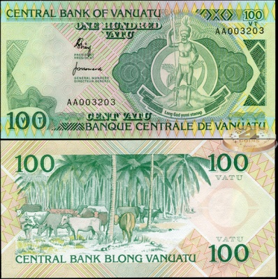 Вануату. 100 вату (Unc) 1982