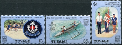 Тувалу. 1983. 100 лет молодёжной христианской организации (BB) (Серия. MNH OG)