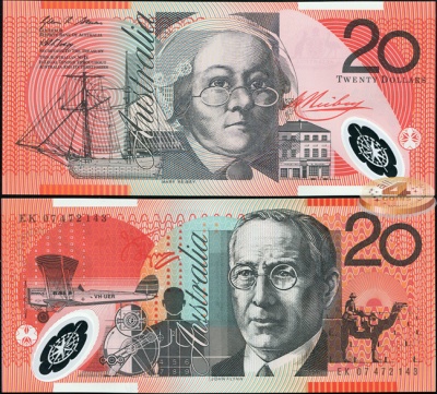 Австралия. 20 долларов (Unc. Пластик) 2007