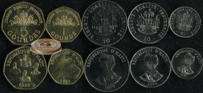 Гаити. Набор №1 (5 монет) 1995-2009