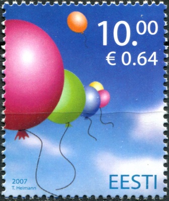 Эстония. 2007. Международный день защиты детей (Почтовая марка. MNH OG)
