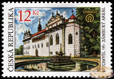 Чехия. 2002. Замковый комплекс в Литомышль (Почтовая марка. MNH OG)