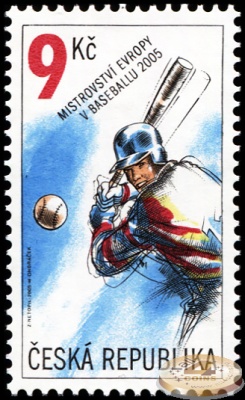 Чехия. 2005. Чемпионат Европы по бейсболу 2005 (Почтовая марка. MNH OG)