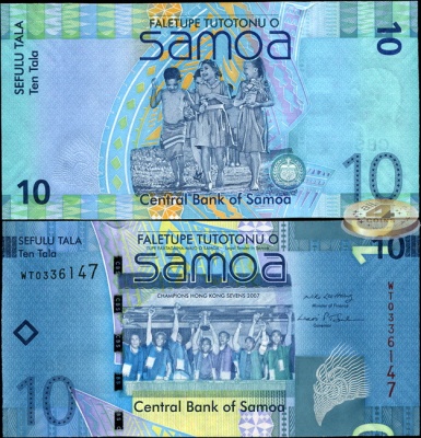 Самоа. 10 тала (Unc) 2008