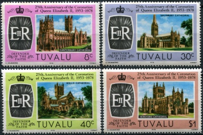 Тувалу. 1978. 25-летие коронации королевы Елизаветы II (Серия. MNH OG)