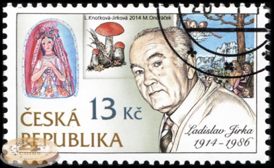 Чехия. 2014. Ладислав Джирка [1914-1986]. Гравёр (Почтовая марка. CTO Гашеная)