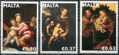 Мальта. 2011. Рождество. Святое семейство (Серия Почтовых марок. MNH OG)