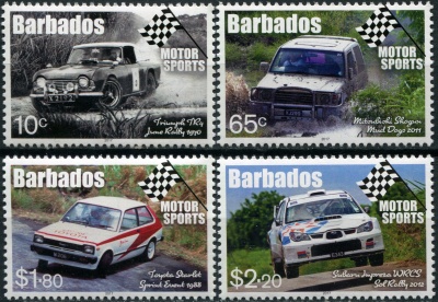 Барбадос. 2017. Автоспорт (Серия. MNH OG)