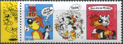 Франция. 2023. 75 лет комиксам о Пифе (Почтовая марка. MNH OG)