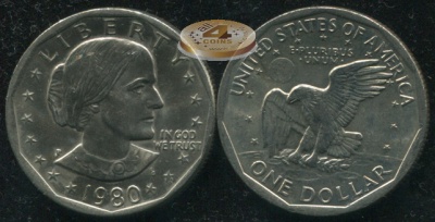 США. 1 доллар. 1980.P (Unc)