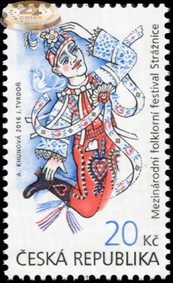 Чехия. 2016. Международный Фольклорный Фестиваль в Стражнице (Почтовая марка. MNH OG)